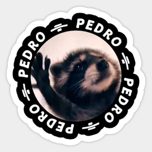 Pedro Raccon Meme, Funny Pedro Sticker